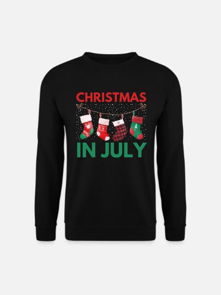 Jul i juli design för kristna - Unisextröja - svart