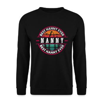 Meilleure nounou de tous les temps pour grand-mère grand-mère - Sweat-shirt Unisexe - noir - Devant - Alina (178cm) & Michal (187cm)
