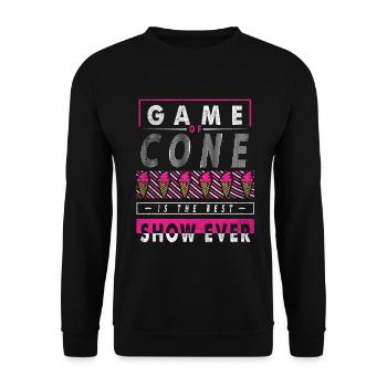 Game of Cone est le meilleur spectacle de tous les temps pour - Sweat-shirt Unisexe - noir - Devant - Alina (178cm) & Michal (187cm)