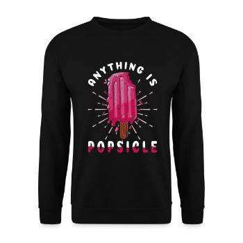 Alles Ist Eis Am Stiel Für Gefrorene Süße Fans - Unisex Pullover - Schwarz - Vorne - Alina (178cm) & Michal (187cm)