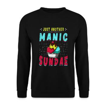 Just another crazy sundae for - Unisex Sweatshirt - black - Front - Alina (178cm) & Michal (187cm)