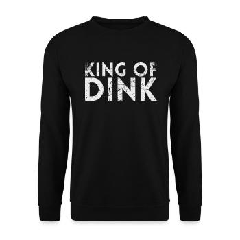 King Of Dink For Pickleball Players Or - Unisex Sweatshirt - black - Front - Alina (178cm) & Michal (187cm)
