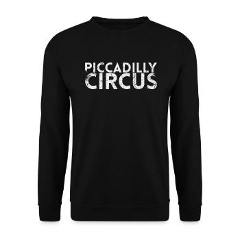 Piccadilly Circus pour les joueurs de pickleball ou - Sweat-shirt Unisexe - noir - Devant - Alina (178cm) & Michal (187cm)
