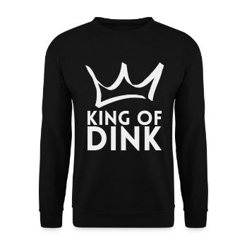 King Of Dink For Pickleball Players Or - Unisex Sweatshirt - black - Front - Alina (178cm) & Michal (187cm)