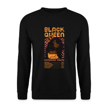 Black Queen Nährwertangaben Für Pride African - Unisex Pullover - Schwarz - Vorne - Alina (178cm) & Michal (187cm)