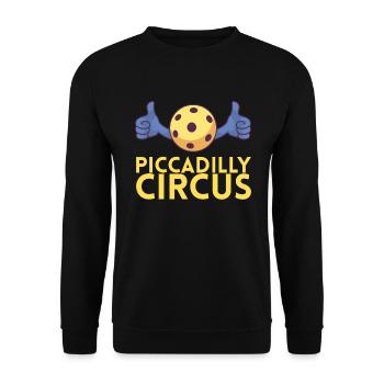 Piccadilly Circus pour les joueurs de pickleball ou - Sweat-shirt Unisexe - noir - Devant - Alina (178cm) & Michal (187cm)