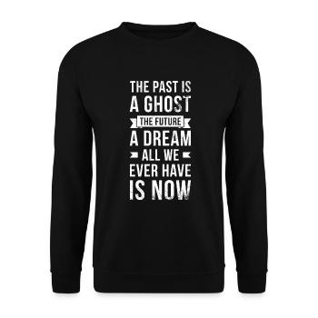 The past is a spirit, the future a - Unisex Sweatshirt - black - Front - Alina (178cm) & Michal (187cm)