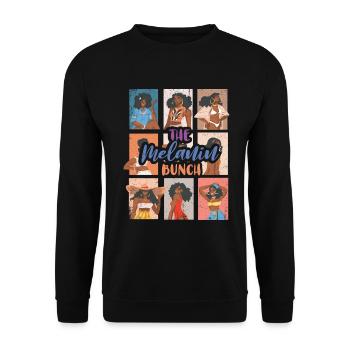 The Melanin Bundle For Proud African Americans - Unisex Sweatshirt - black - Front - Alina (178cm) & Michal (187cm)