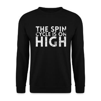 Der Spin-zyklus Ist Hoch Für Pickleball-spieler - Unisex Pullover - Schwarz - Vorne - Alina (178cm) & Michal (187cm)