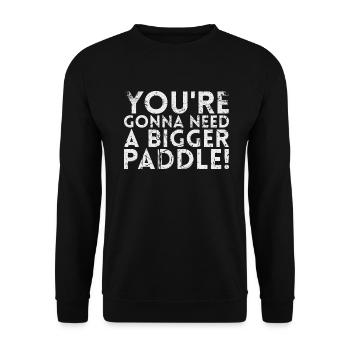 You will become a bigger one for Pickleball players - Unisex Sweatshirt - black - Front - Alina (178cm) & Michal (187cm)