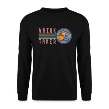 Whisk Taker For Bakers Or Baking Fans - Unisex Sweatshirt - black - Front - Alina (178cm) & Michal (187cm)