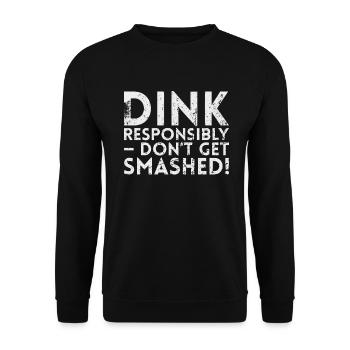Drink Responsibly Not For - Unisex Sweatshirt - black - Front - Alina (178cm) & Michal (187cm)