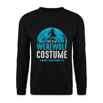 C’est mon costume de loup-garou que je n’ai pas - Sweat-shirt Unisexe - noir - Devant - Alina (178cm) & Michal (187cm)