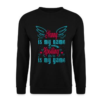 Nounou est mon nom, car la perdition est mon - Sweat-shirt Unisexe - noir - Devant - Alina (178cm) & Michal (187cm)