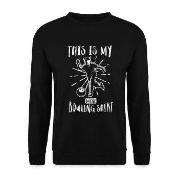 Bowl Design Bowling Player Sport Für Bowler - Unisex Pullover - Schwarz - Vorne - Alina (178cm) & Michal (187cm)