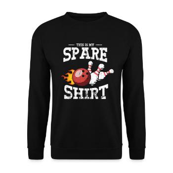 Bowl Design Bowling Player Sport Für Bowler - Unisex Pullover - Schwarz - Vorne - Alina (178cm) & Michal (187cm)