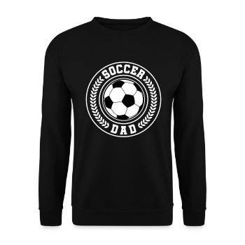 Fußball-vati-vater-papa-entwurf Für Fußballer - Unisex Pullover - Schwarz - Vorne - Alina (178cm) & Michal (187cm)