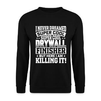 Ich Habe Nie Von Einem Supercoolen - Unisex Pullover - Schwarz - Vorne - Alina (178cm) & Michal (187cm)