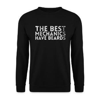 Les meilleurs mécaniciens ont un design barbu pour - Sweat-shirt Unisexe - noir - Devant - Alina (178cm) & Michal (187cm)