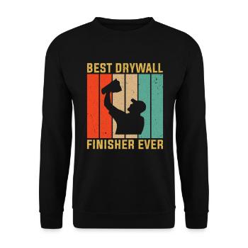 Le meilleur finisseur de cloisons sèches de tous les temps pour - Sweat-shirt Unisexe - noir - Devant - Alina (178cm) & Michal (187cm)