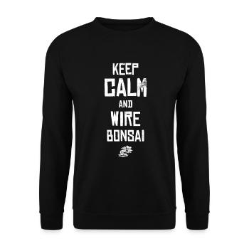 Keep calm and wire - Unisex Sweatshirt - black - Front - Alina (178cm) & Michal (187cm)