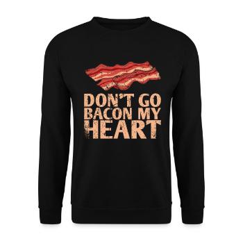 Don’t Go Bacon My Heart Marriage Design Pour Le - Sweat-shirt Unisexe - noir - Devant - Alina (178cm) & Michal (187cm)