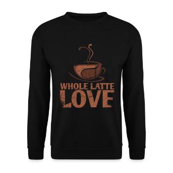 Latte-Liebes-ehe-design entier pour mariés - Sweat-shirt Unisexe - noir - Devant - Alina (178cm) & Michal (187cm)
