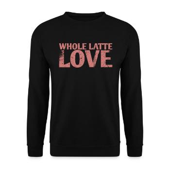 Latte-Liebes-ehe-design entier pour mariés - Sweat-shirt Unisexe - noir - Devant - Alina (178cm) & Michal (187cm)