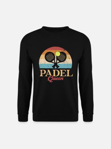 Padel Queen Padelschläger Ball Design Für Padel - Unisex Pullover - Schwarz