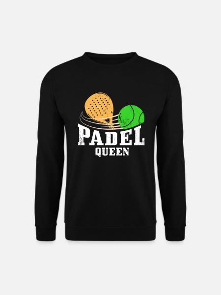 Padel Queen Padelschläger Ball Design Für Padel - Unisex Pullover - Schwarz
