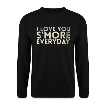 I Love You More Everyday Marriage Design For - Unisex Sweatshirt - black - Front - Alina (178cm) & Michal (187cm)