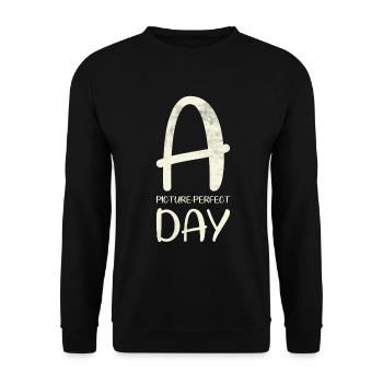 A Perfect Day Marriage Design For The Bride - Unisex Sweatshirt - black - Front - Alina (178cm) & Michal (187cm)