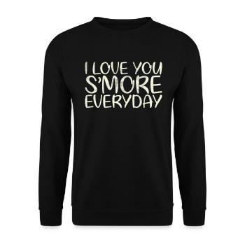 I Love You More Everyday Marriage Design For - Unisex Sweatshirt - black - Front - Alina (178cm) & Michal (187cm)