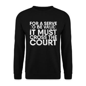 Pour qu’un service soit valide, il doit croiser pour - Sweat-shirt Unisexe - noir - Devant - Alina (178cm) & Michal (187cm)
