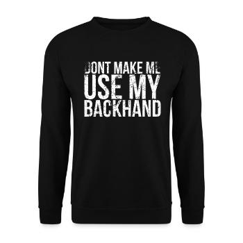 Ne me laissez pas utiliser mon design de revers pour - Sweat-shirt Unisexe - noir - Devant - Alina (178cm) & Michal (187cm)
