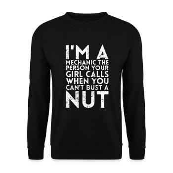 Je suis un mécanicien, la personne pour qui vous - Sweat-shirt Unisexe - noir - Devant - Alina (178cm) & Michal (187cm)