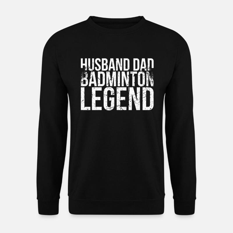 Husband-vati-badminton-legend For - Unisex Sweatshirt - black