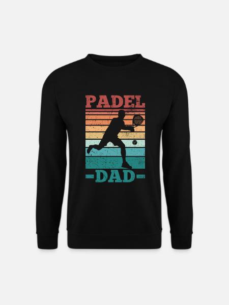 Padel Papa Padel Racket Ball Design til Padel - Unisex sweater - sort