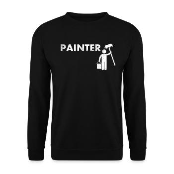 Maler-dekorateur-design Pour les peintres-artistes - Sweat-shirt Unisexe - noir - Devant - Alina (178cm) & Michal (187cm)