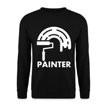 Maler-dekorateur-design Pour les peintres-artistes - Sweat-shirt Unisexe - noir - Devant - Alina (178cm) & Michal (187cm)