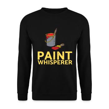 Paint Whisperer Decorator Design pour les peintres - Sweat-shirt Unisexe - noir - Devant - Alina (178cm) & Michal (187cm)