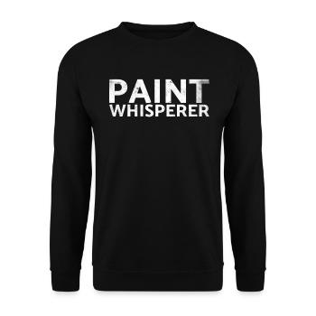 Paint Whisperer Decorator Design pour les peintres - Sweat-shirt Unisexe - noir - Devant - Alina (178cm) & Michal (187cm)