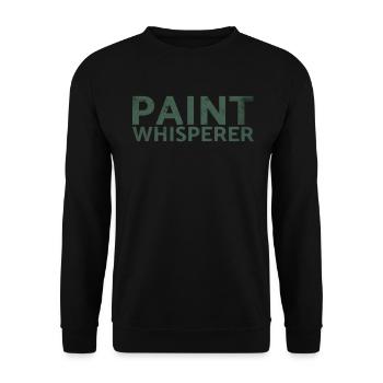 Paint Whisperer Decorator Design pour les peintres - Sweat-shirt Unisexe - noir - Devant - Alina (178cm) & Michal (187cm)
