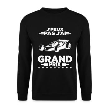Je Peux Pas J'ai Grand Prix - Sweat-shirt Unisexe - noir - Devant - Alina (178cm) & Michal (187cm)