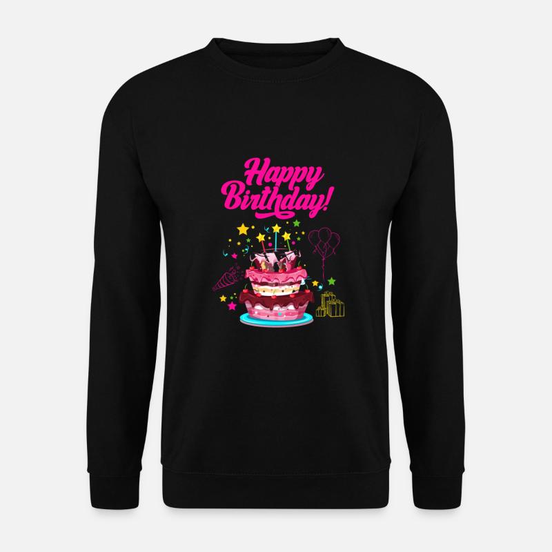Geburtstag Joyeux anniversaire - Sweat-shirt Unisexe - noir
