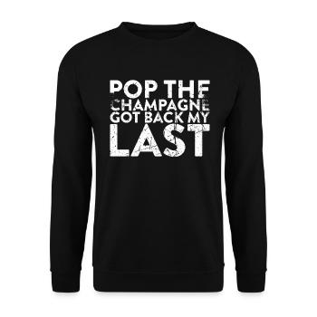 Pop The Hat meinen Letzte für die - Sweat-shirt Unisexe - noir - Devant - Alina (178cm) & Michal (187cm)