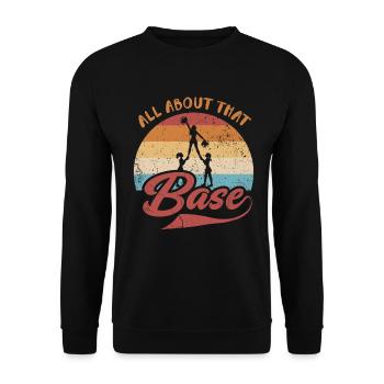 Tout sur ce design de base pour les pom-pom girls - Sweat-shirt Unisexe - noir - Devant - Alina (178cm) & Michal (187cm)