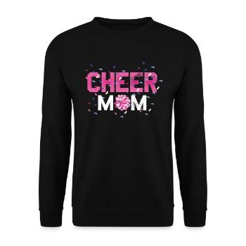Cheer Mom Design pour les pom-pom girls Cheer - Sweat-shirt Unisexe - noir - Devant - Alina (178cm) & Michal (187cm)