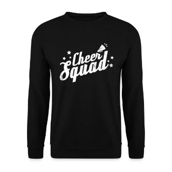 Cheer Squad Design for Cheerleader Cheer Girls - Unisex Sweatshirt - black - Front - Alina (178cm) & Michal (187cm)