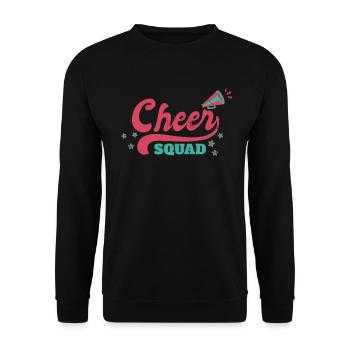 Cheer Squad Design for Cheerleader Cheer Girls - Unisex Sweatshirt - black - Front - Alina (178cm) & Michal (187cm)